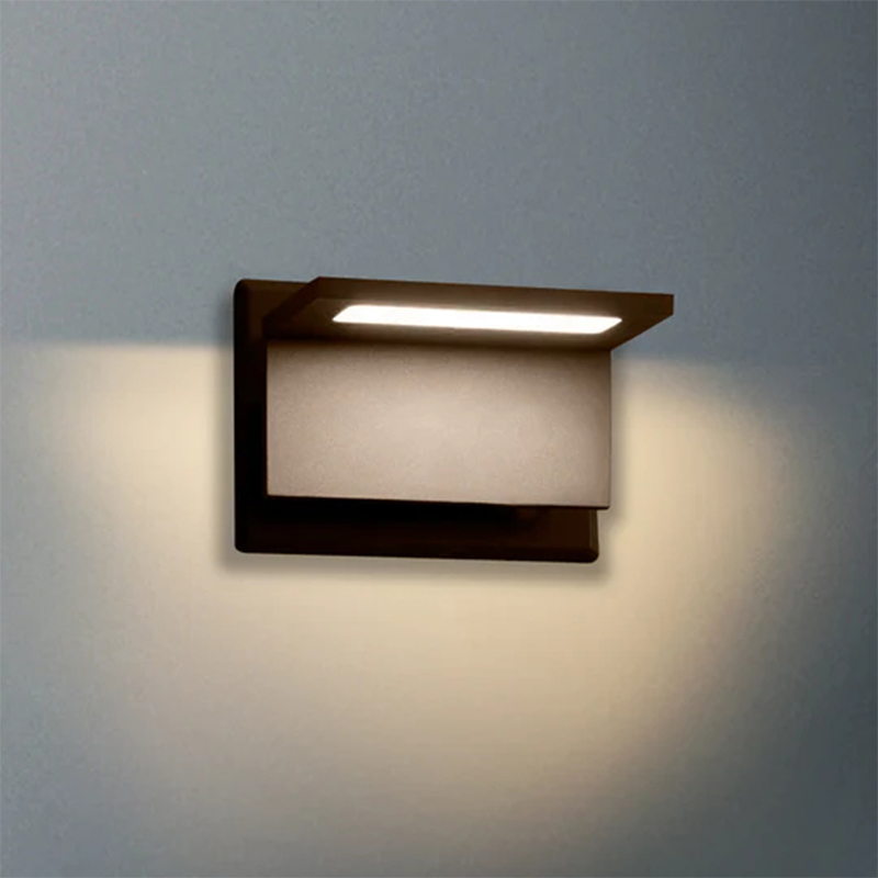 (XVII) CCCIX IP54 10W 680LM duxit Nigrum / Gray / Wall Outdoor Wall lux