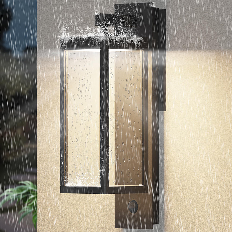 Dusk ad Aurora Outdoor Wall Lux cum constructum-in DUXERIT, III Novifacta modos, omnes aluminium IMPERVIUS ip65 - exterior lux fixture ad porticum, garage, ante ianua, Domus